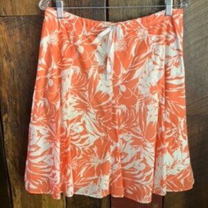 J.CREW Orange/White Skirt - Size 8 - GREAT CONDITION